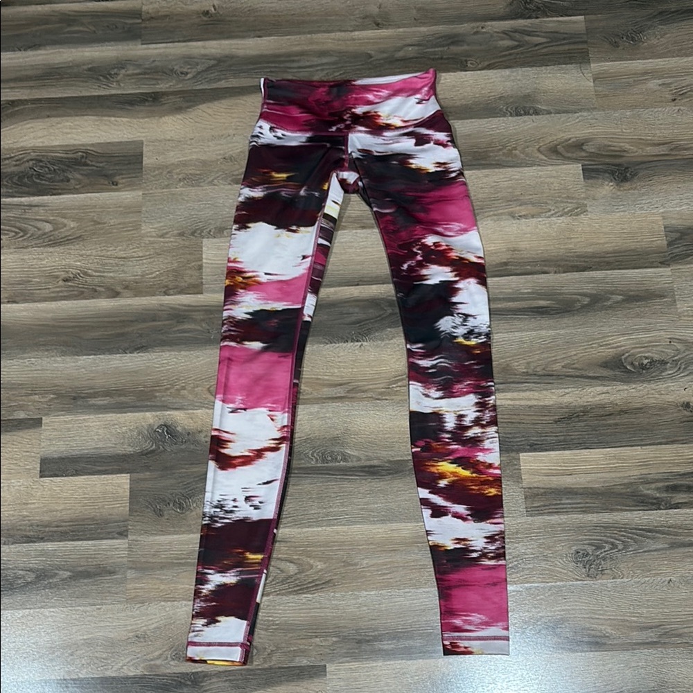 Lululemon Athletica Pink and Red Leggings